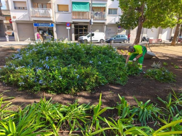 Vilanova i la Geltrú intensifica el manteniment i la modernització dels espais verds. Ajuntament de Vilanova