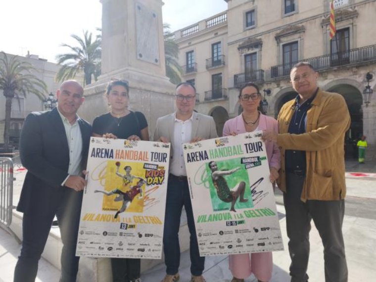Vilanova i la Geltrú obre l’Arena Handball Tour 2025 i s’estrena al circuit europeu d’handbol platja. Ajuntament de Vilanova