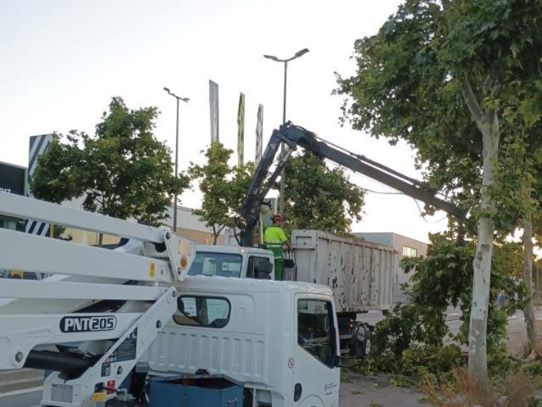 Vilanova i la Geltrú treballa intensament per recuperar la normalitat després del fort aiguat. Ajuntament de Vilanova