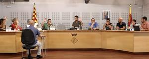Votació a les mocions del ple municipal de l'Ajuntament de la Pobla de Claramunt. Eix
