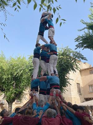 3d6a Castellers del Foix. Eix