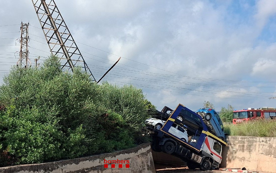 Accident al P.Q. 1189 de l’N-340. Eix