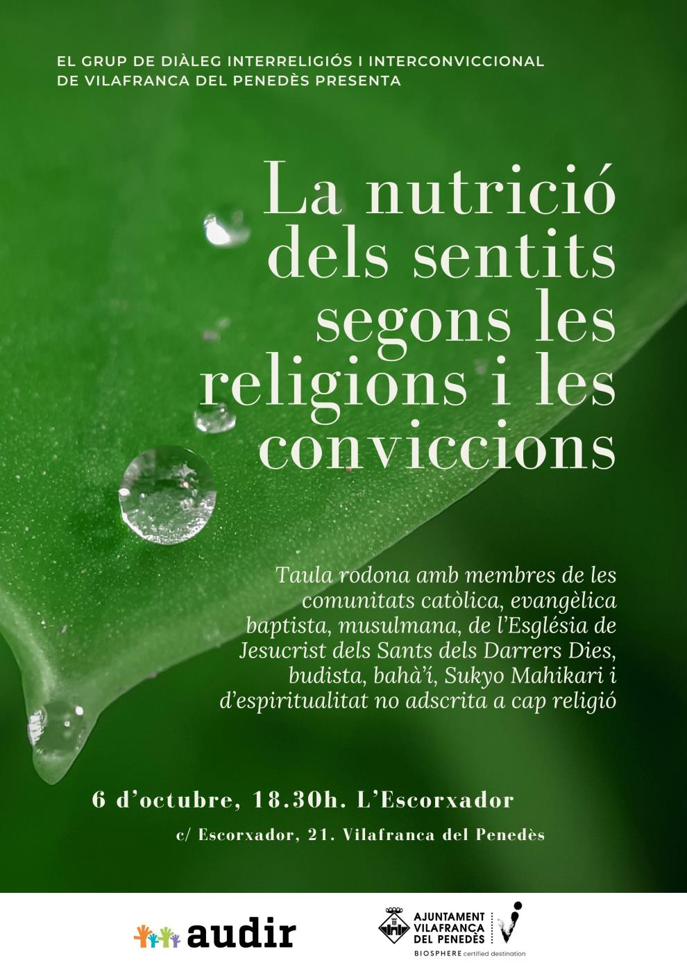 La nutrició dels sentits segons les religions i les conviccions