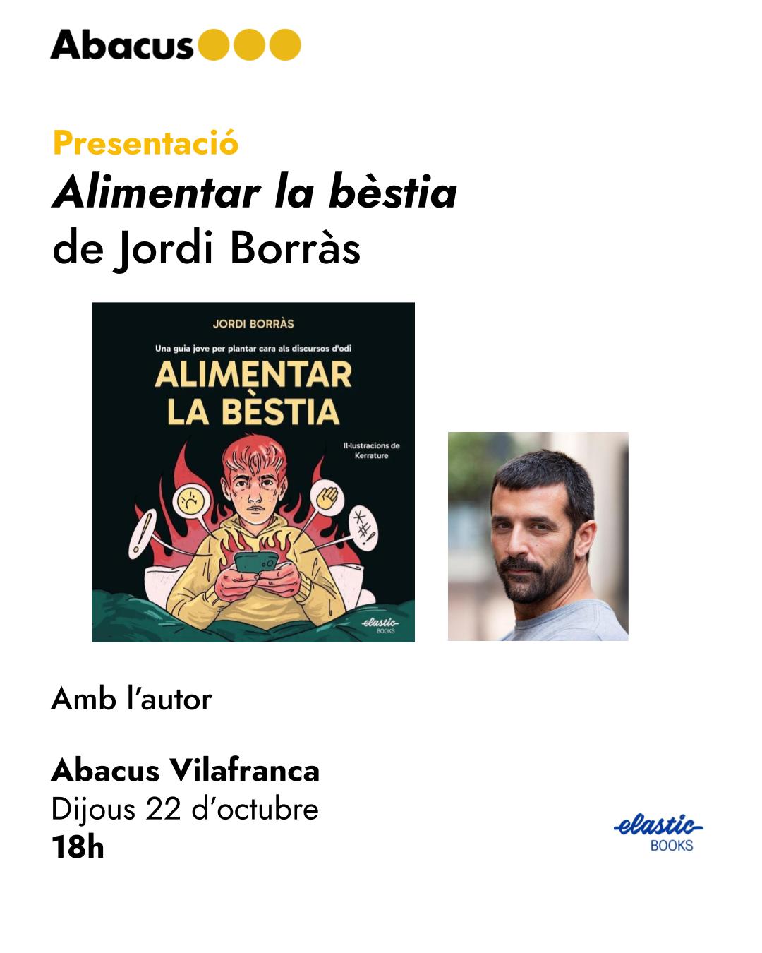 Jordi Borràs presentació Alimentar la bèstia