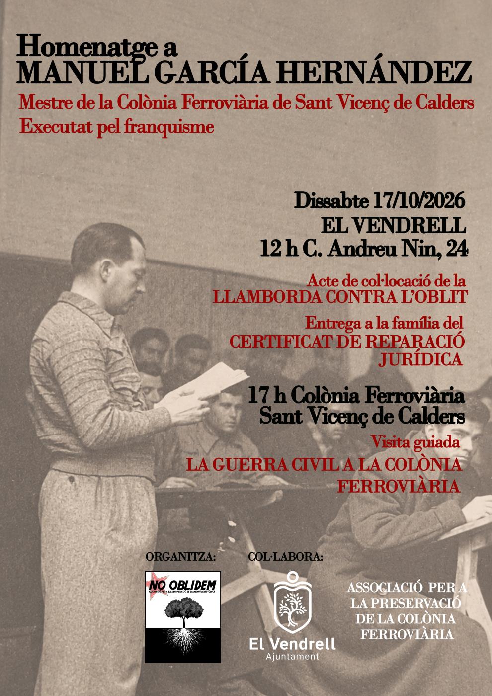 Homenatge a Manuel García Hernández