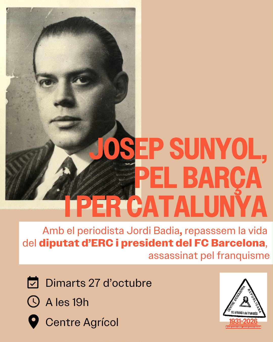 Josep Sunyol. Pel Barça i per Catalunya