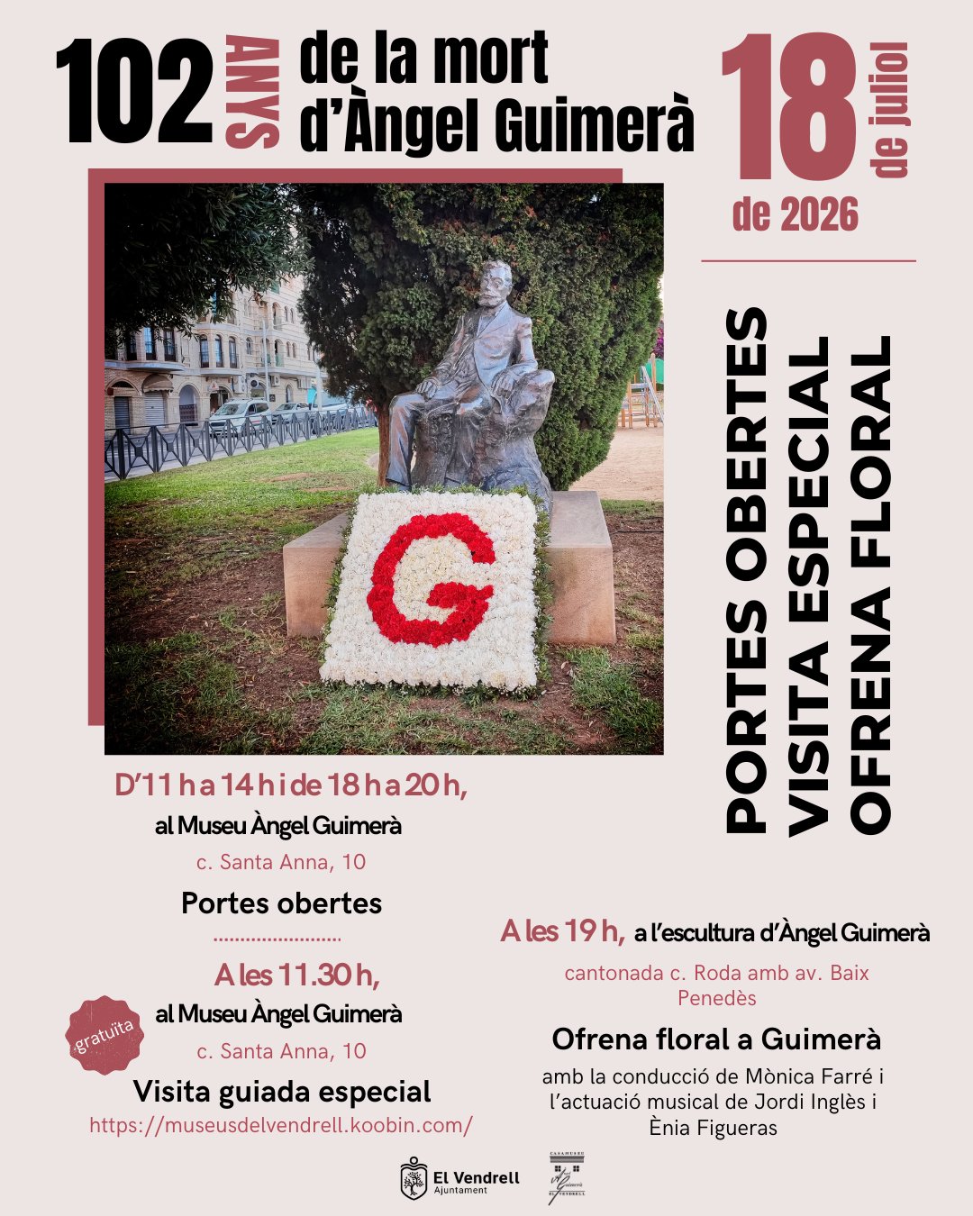 102 aniversari de la mort d’Àngel Guimerà