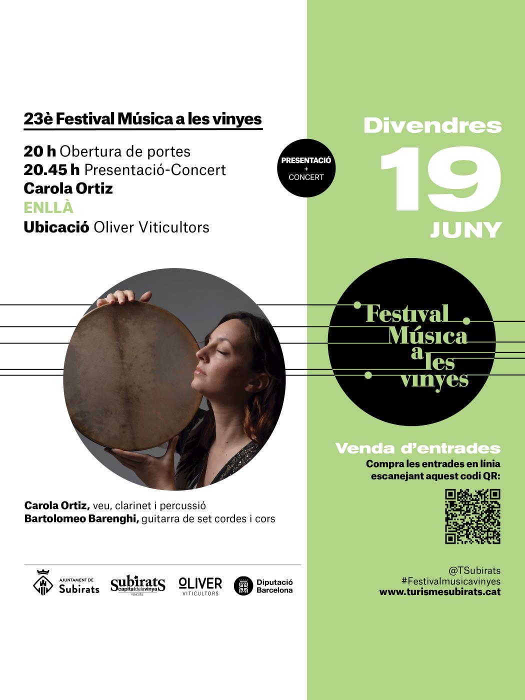 Carola Ortiz inaugura el XXIII Festival Música a les vinyes