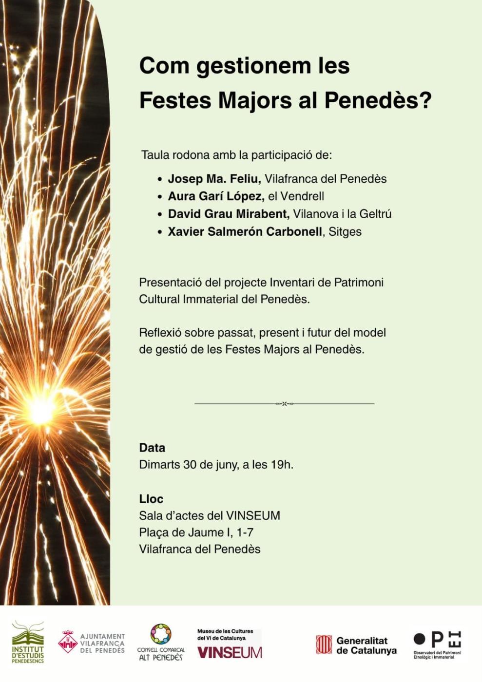 Com gestionem les Festes Majors al Penedès?