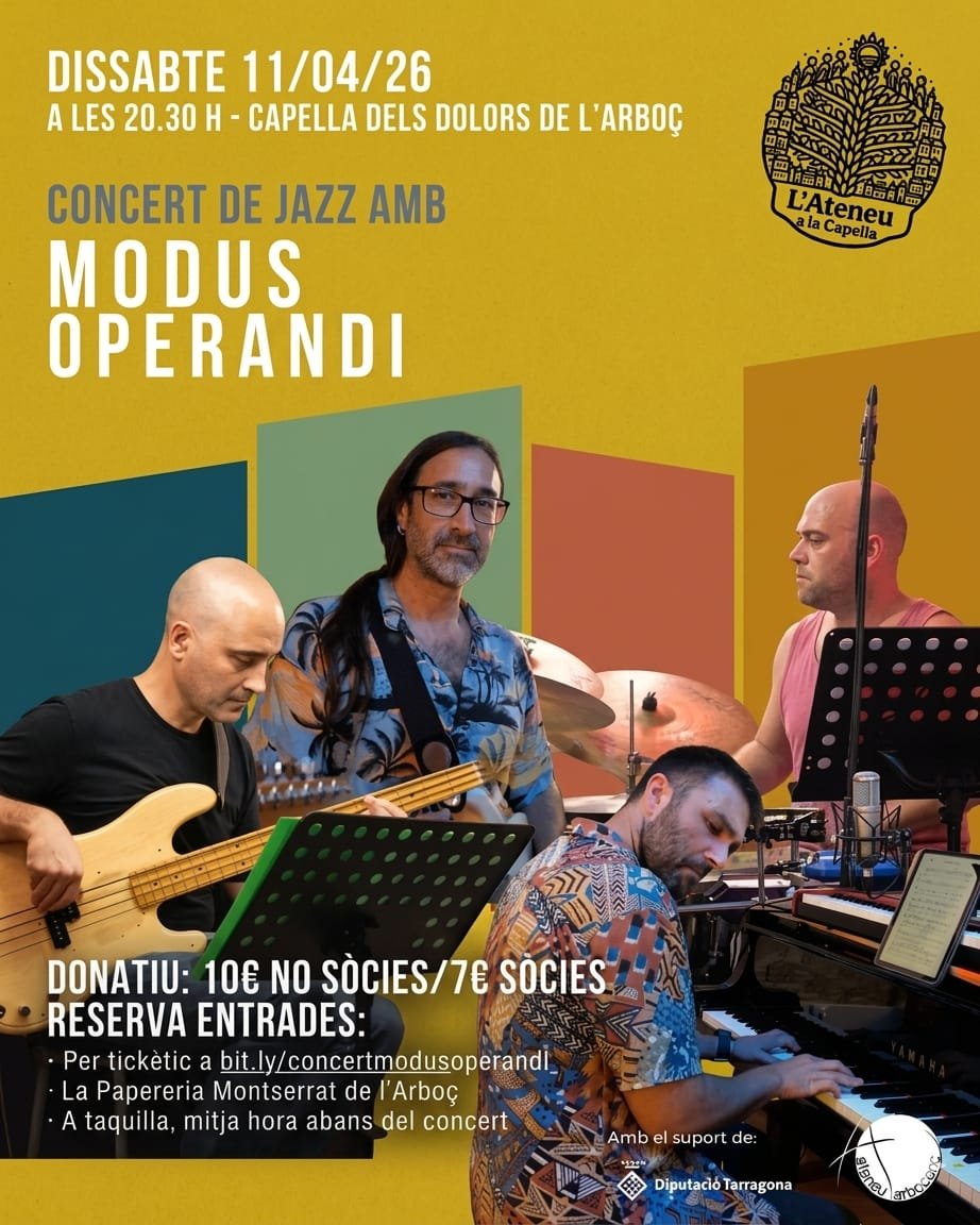 Concert de jazz amb Modus Operandi - Cicle 