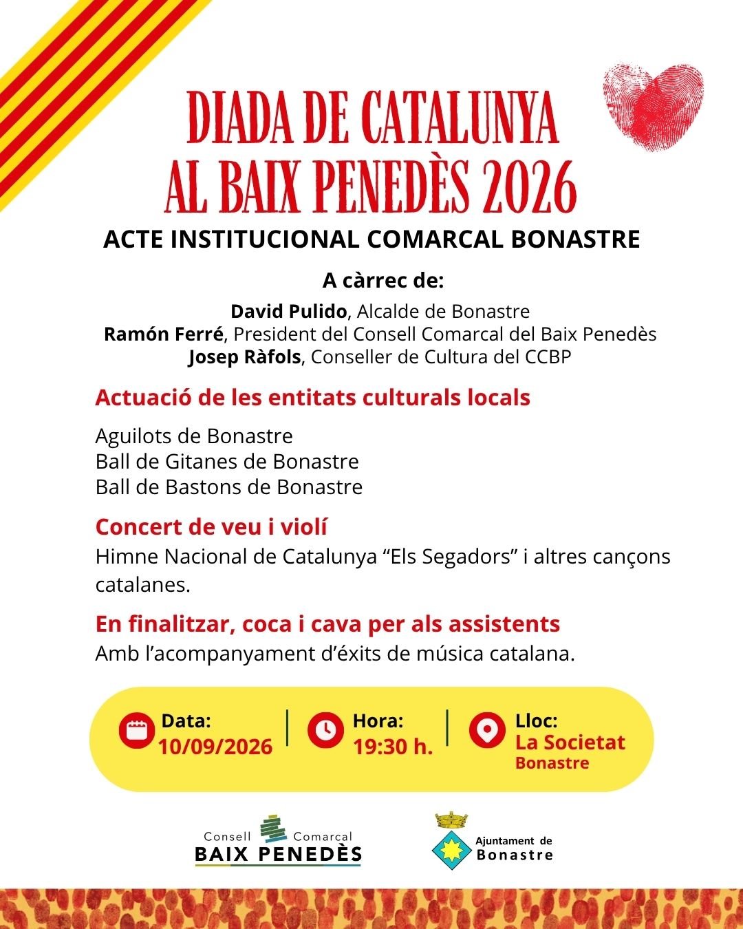 Diada Nacional de Catalunya al Baix Penedès
