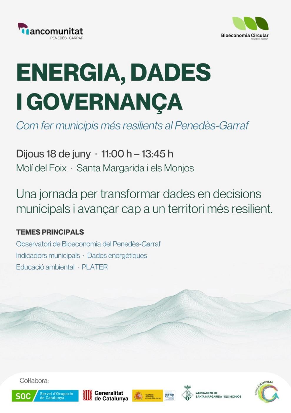 Energia, dades i governança: com fer municipis més resilients al Penedès-Garraf