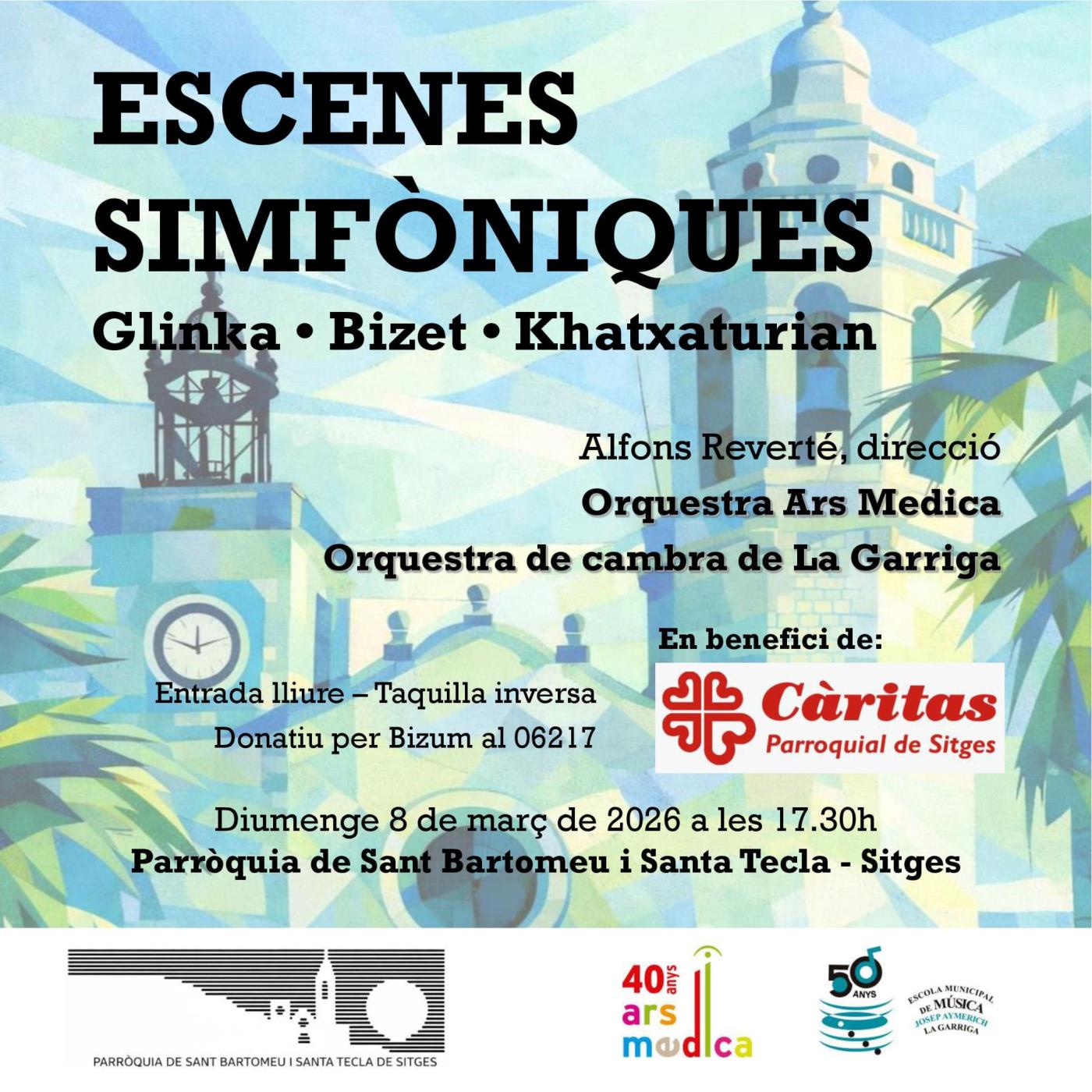 Escenes Simfòniques a Sitges, concert solidari a benefici de Càritas