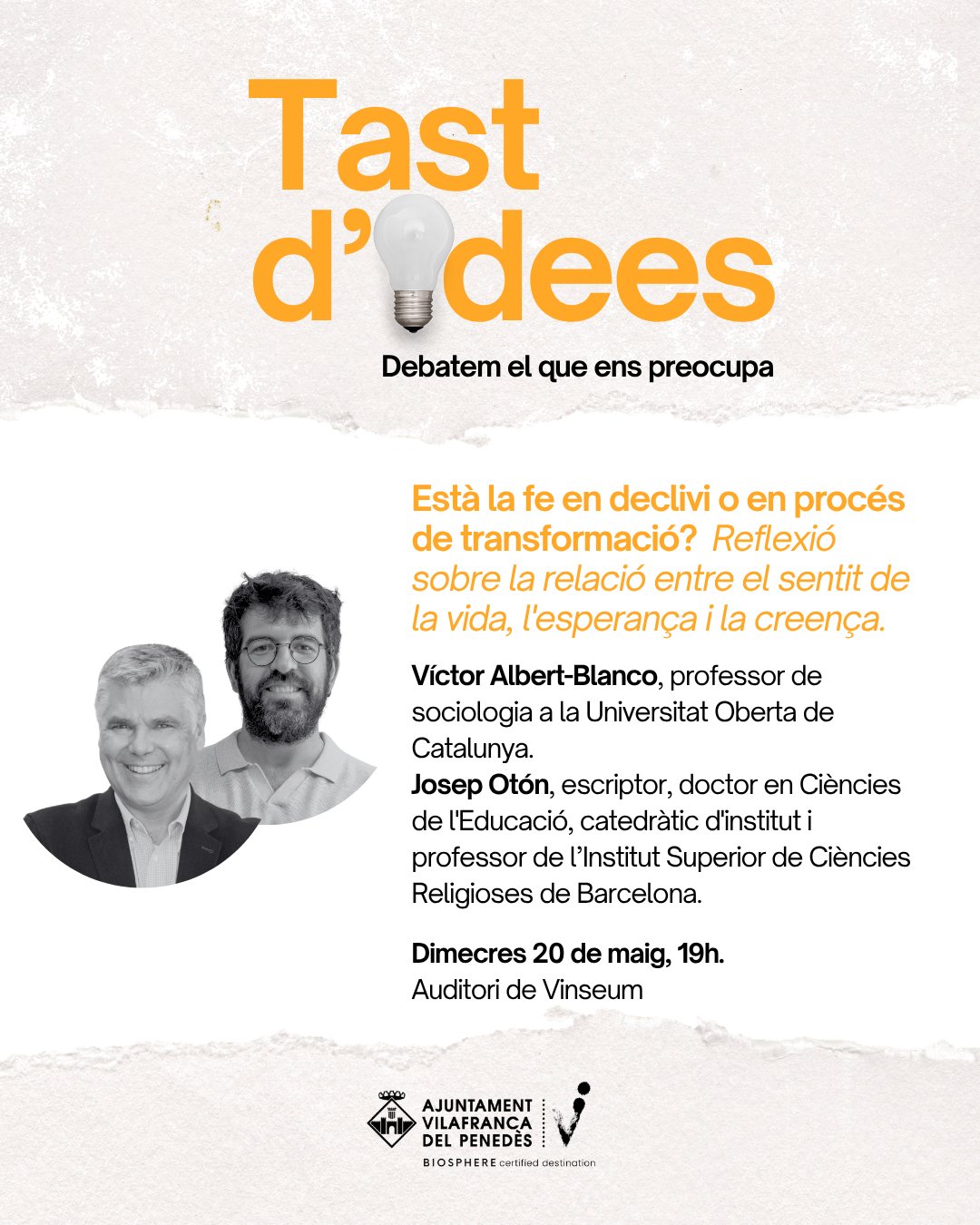 Està la fe en declivi o en procés de transformació? Reflexió sobre la relació entre el sentit de la vida, l'esperança i la creença