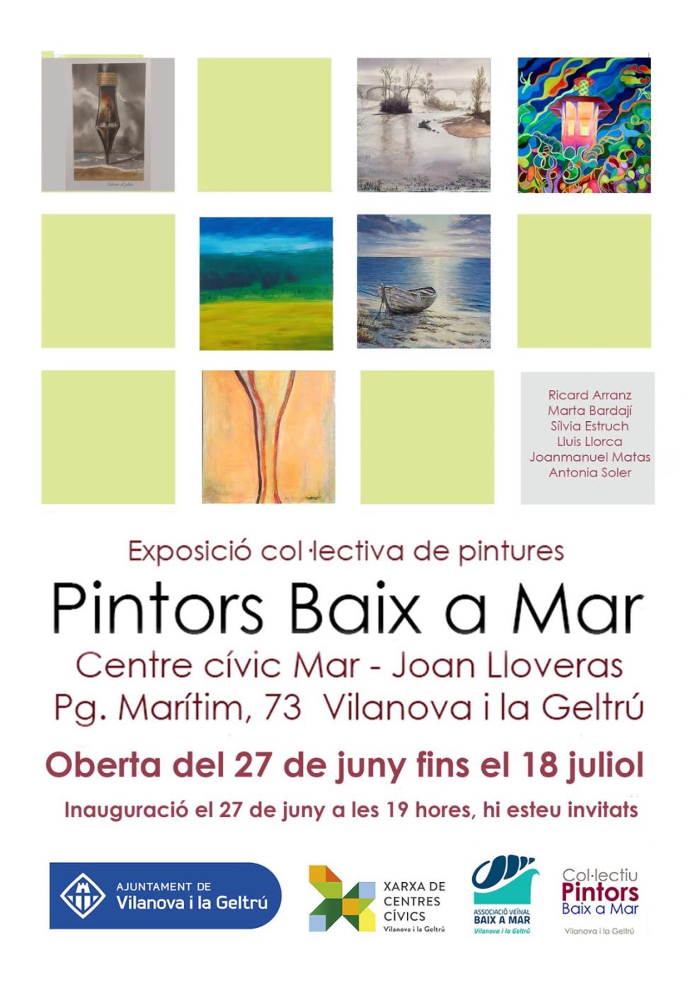 Exposició col·lectiva de pintura – Pintors de Baix a Mar