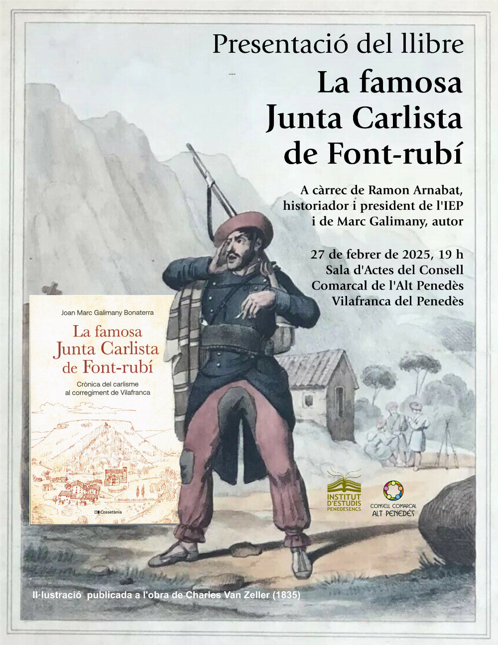 La famosa Junta Carlista de Font-rubí arriba a Vilafranca