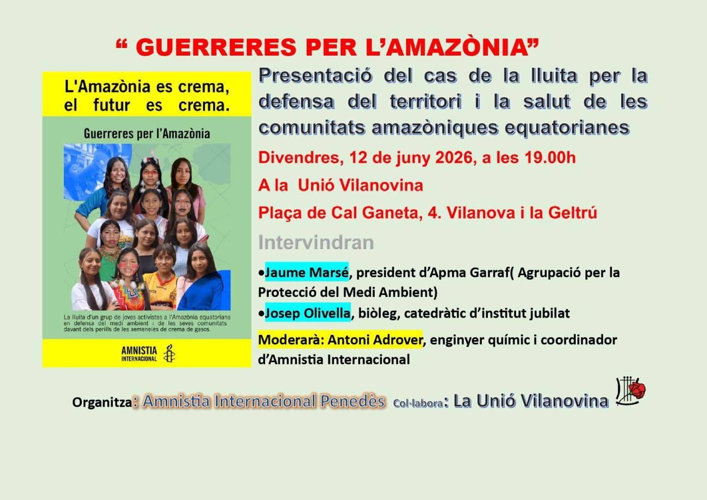 Les Guerreres per l’Amazònia 