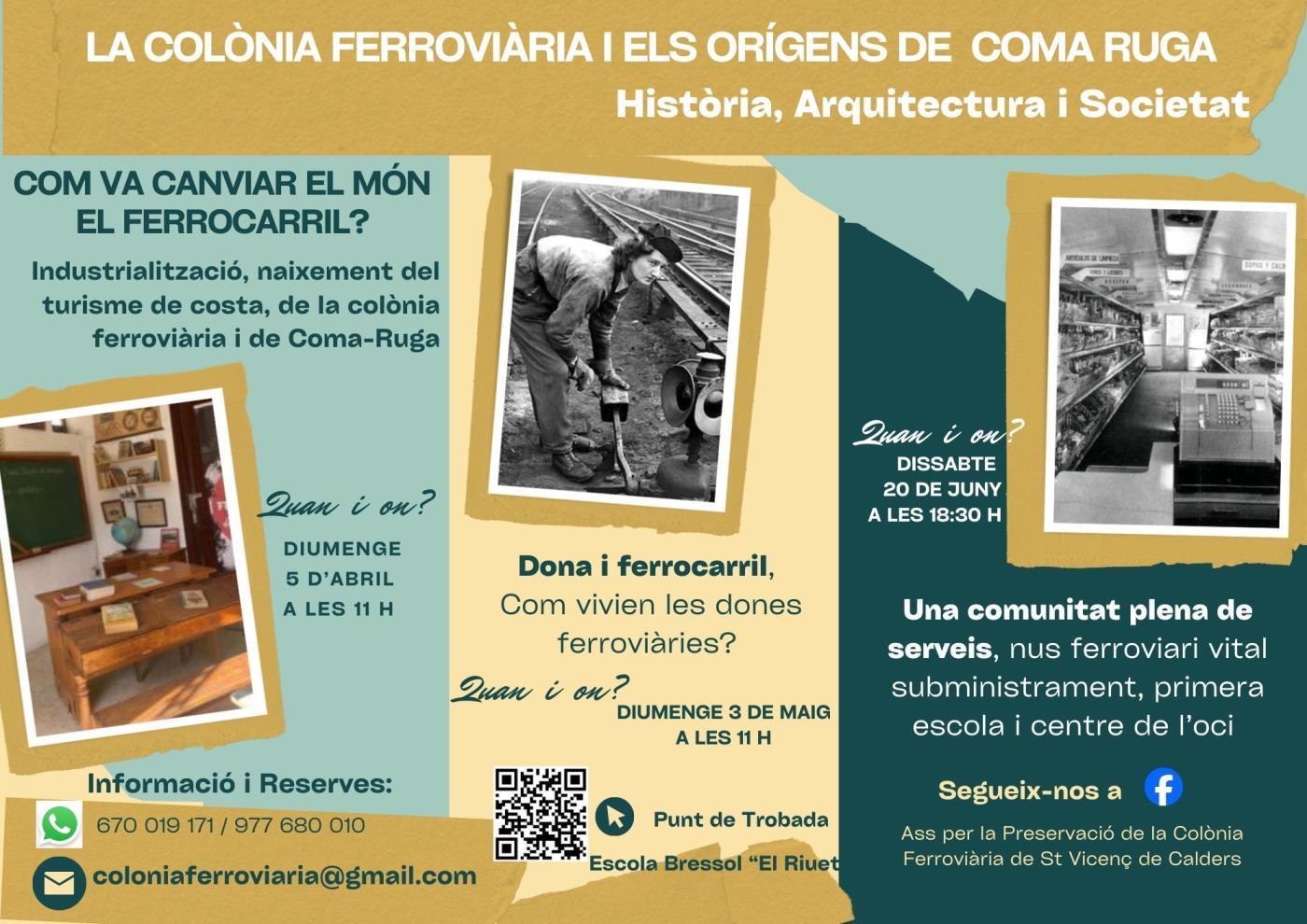 Nova temporada de les “Visites guiades” a la Colònia ferroviària de Sant Vicenç de Calders