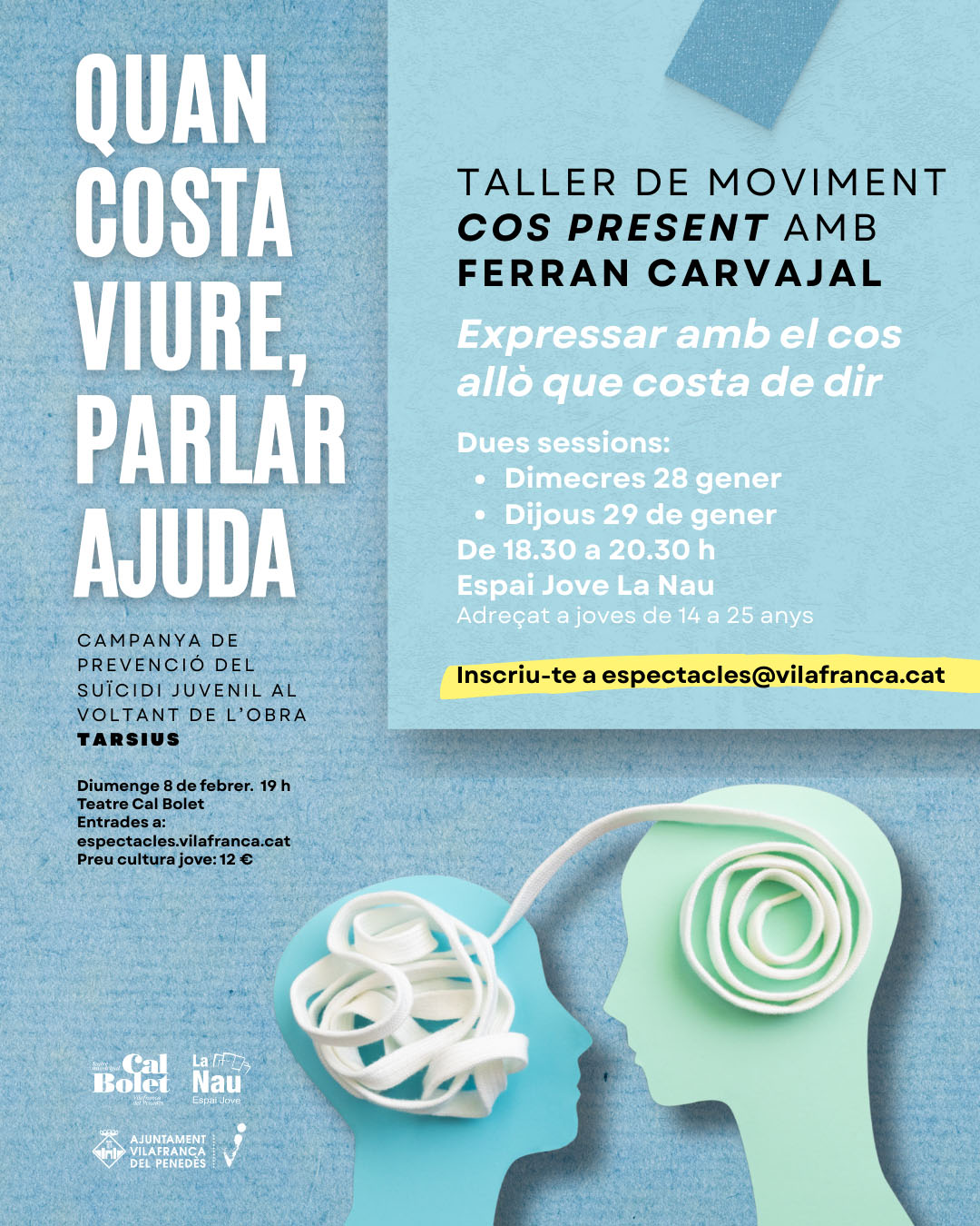 Taller, xerrada i l’obra de teatre “Tarsius”