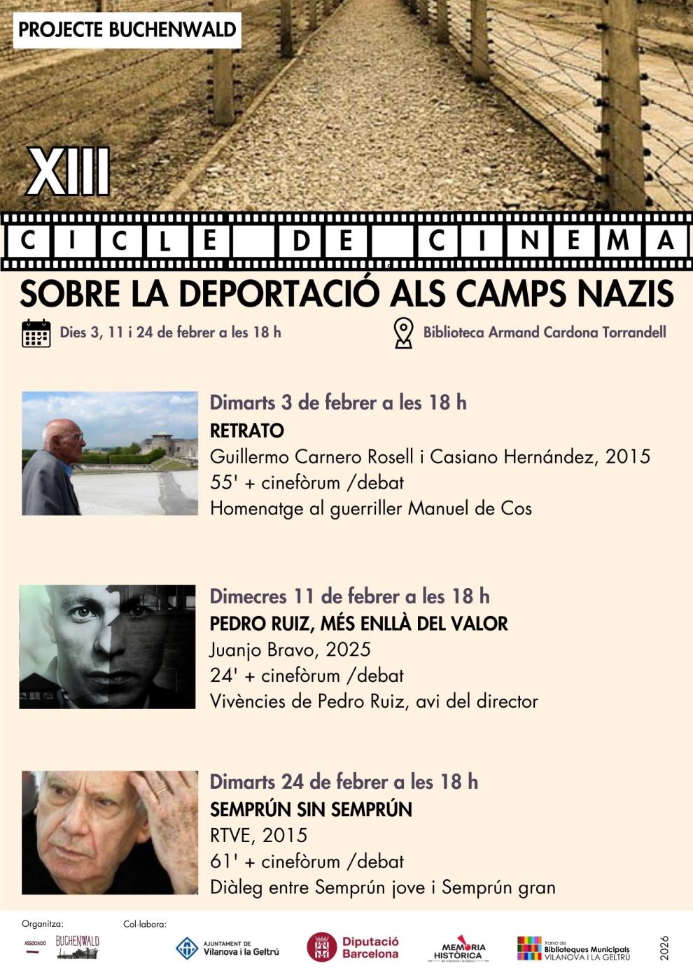 XIII Cicle de cinema sobre la deportació als camps nazis
