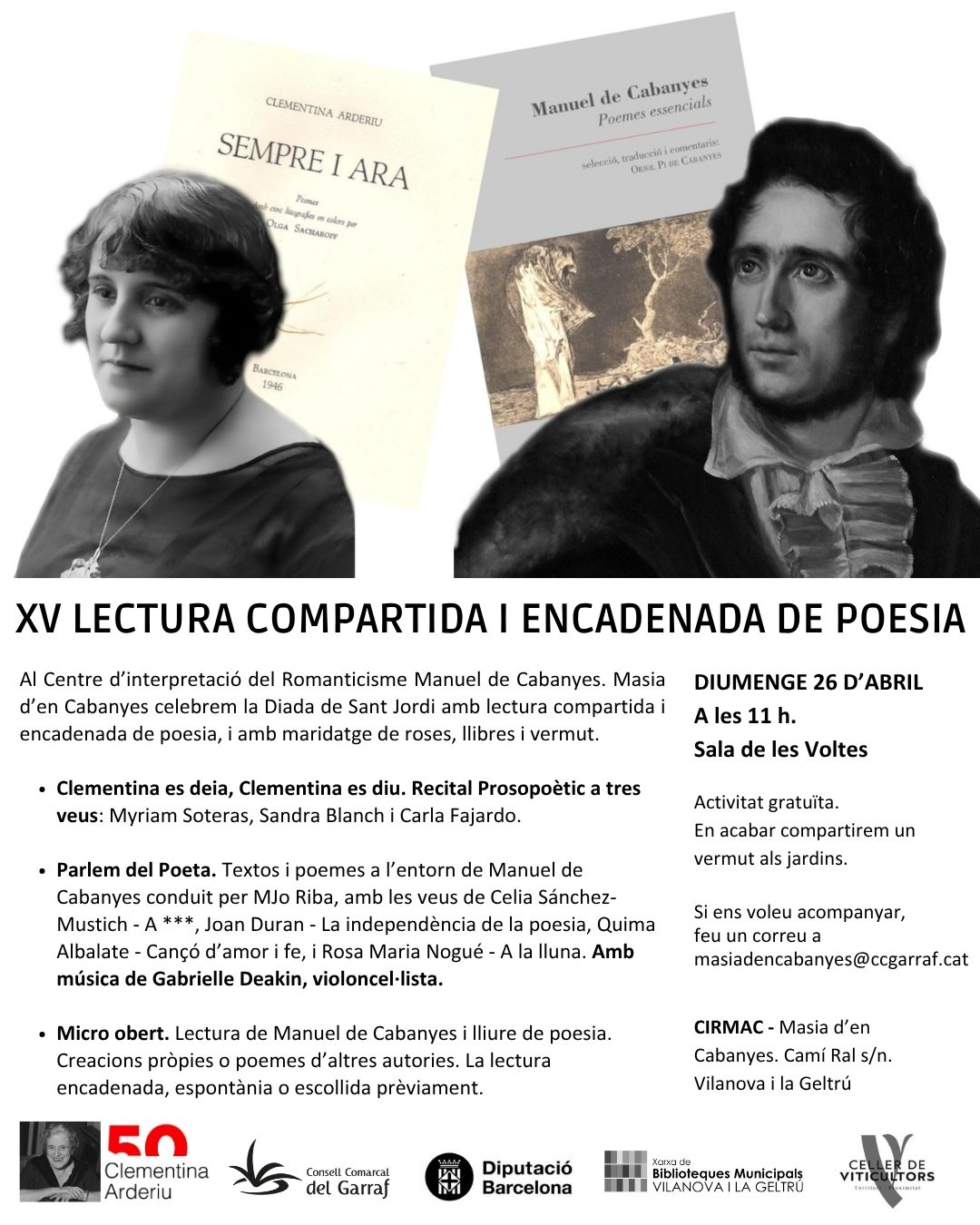 XV edició de la Lectura encadenada de poesia