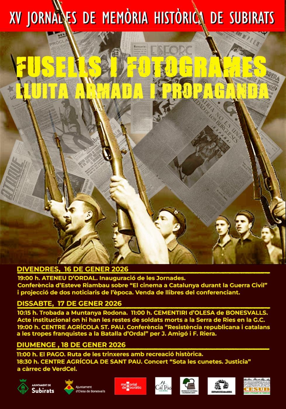 XV Jornades de memòria històrica de Subirats