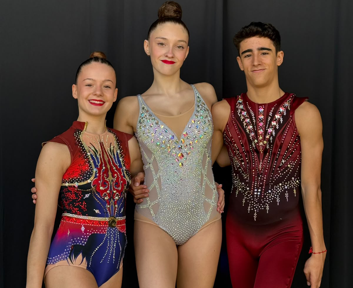Aina Díaz, Víctor Sierra i Esther Andreu. Eix