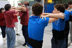Alumnes d'ESO de Sitges aprenen a fer castells amb una assignatura específicaa. ACN