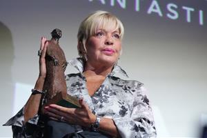 Bárbara Rey ha rebut el Premi Nosferatu molt emocionada i amb molta alegria. ACN