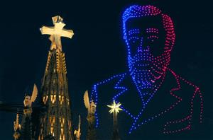 Benedicció de la Torre de Jesús de la Sagrada Família. Eix