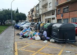 Brossa al carrer, contenidors del Vendrell