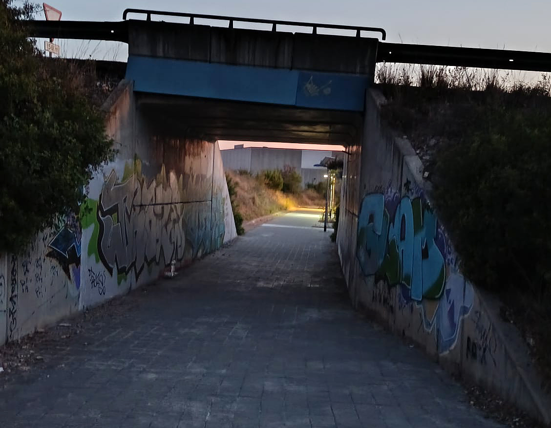 Camí de vianants fins a l'Hospital Comarcal. Eix