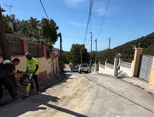 Canyelles inicia les obres per completar la xarxa d’aigua potable de les Palmeres. Ajuntament de Canyelles