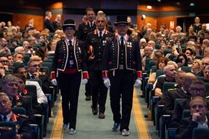 Cap de l’ABP Vilanova Antoni F. Santervas, entrant a l’acte. @tgamadeu_photo