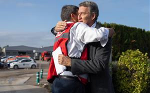 Carlos Mazón i Alberto Núñez Feijóo, en una trobada durant la gestió de la dana del País Valencià. ACN