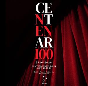 Cartell acte de clausura del centenari dels Nens del Vendrell. Eix