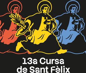 Cartell de la 13a Cursa de Sant Fèlix. Eix