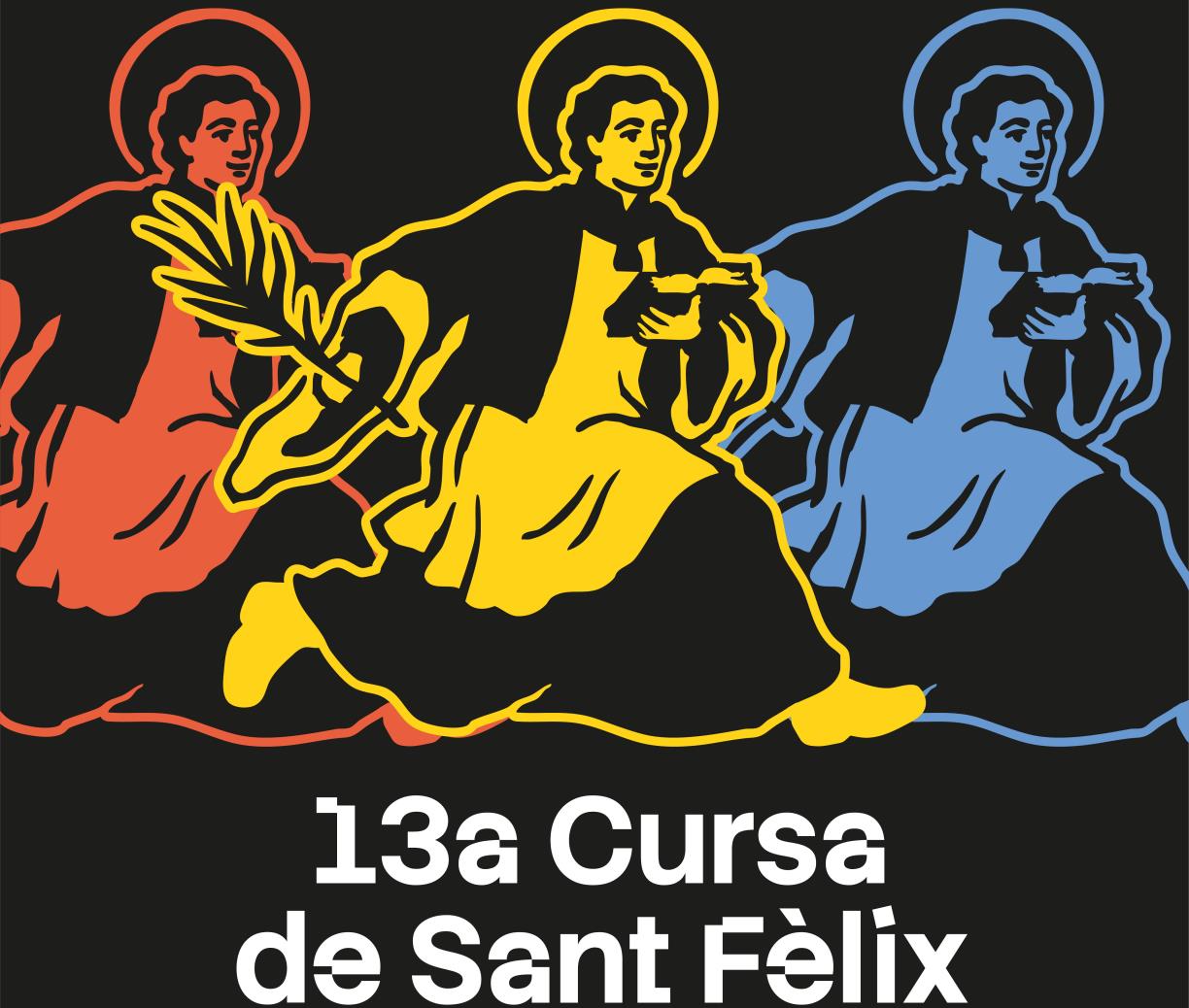 Cartell de la 13a Cursa de Sant Fèlix. Eix