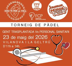 Cartell de la 3a edició del torneig solidari de pàdel . Eix