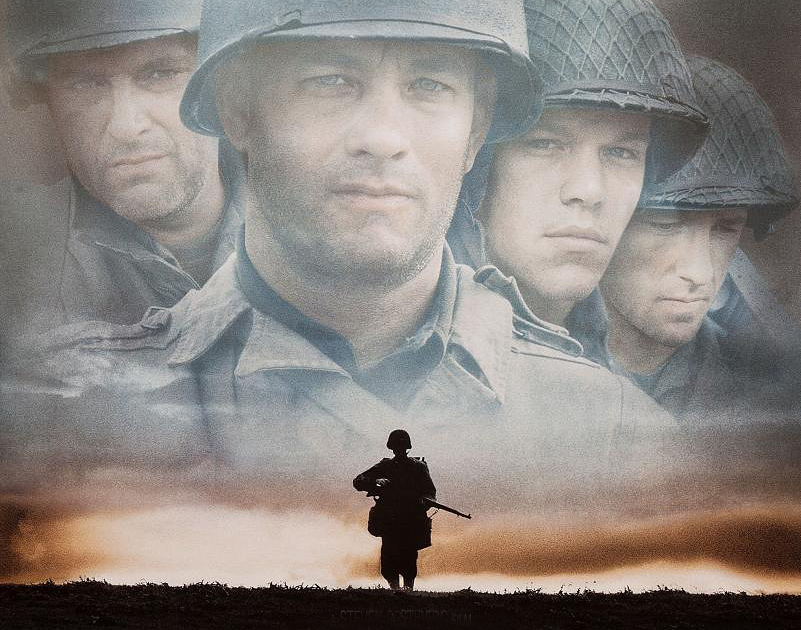 Cartell de la pel·licula 'Salvem el soldat Ryan'. Eix
