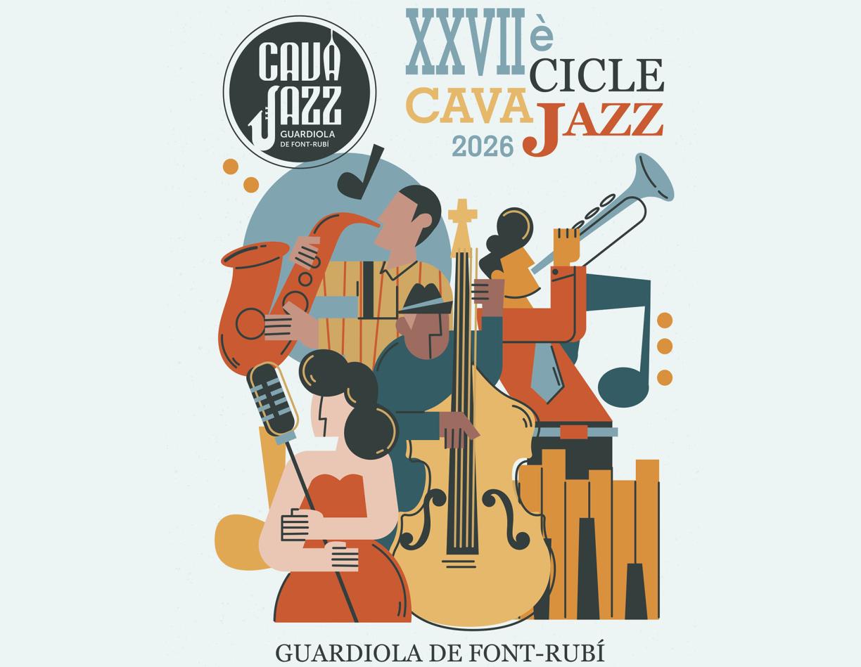 Cartell del XXVIIè Cicle de Cava Jazz. Eix