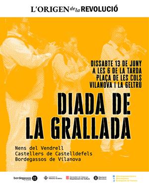Cartell  Diada de la Grallada. Eix