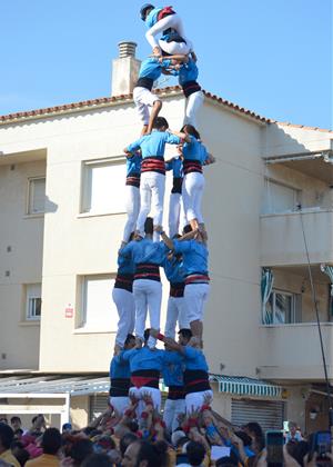 Castellers del Foix, diada de la Festa Major de Cubelles