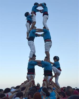 Castellers del Foix, diada de la Festa Major de Cubelles