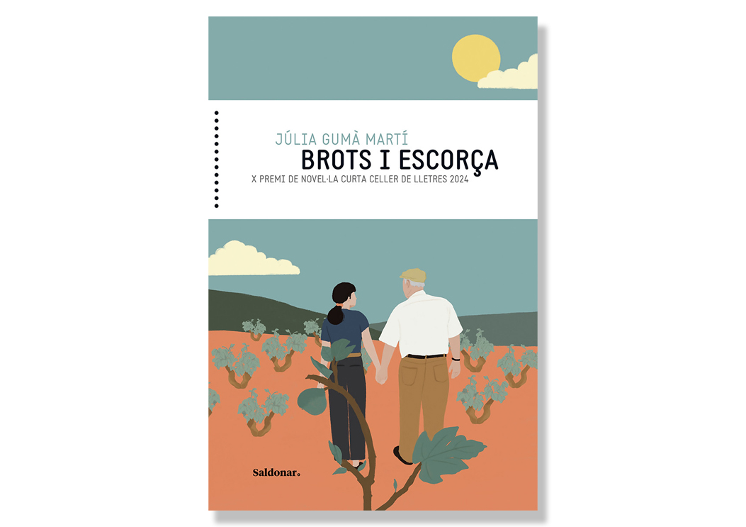 Coberta de 'Brots i escorça' de Júlia Gumà Martí. Eix