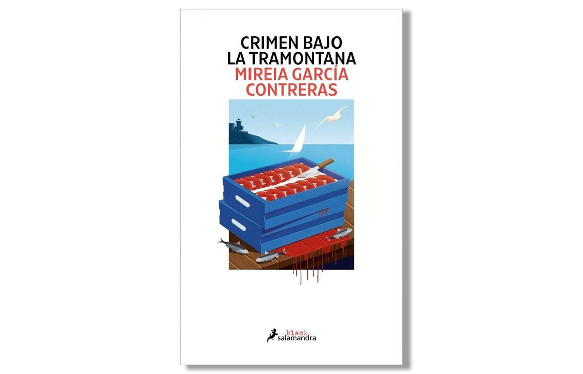Coberta de 'Crimen bajo la Tramontana' de Mireia Garcia Contreras. Eix