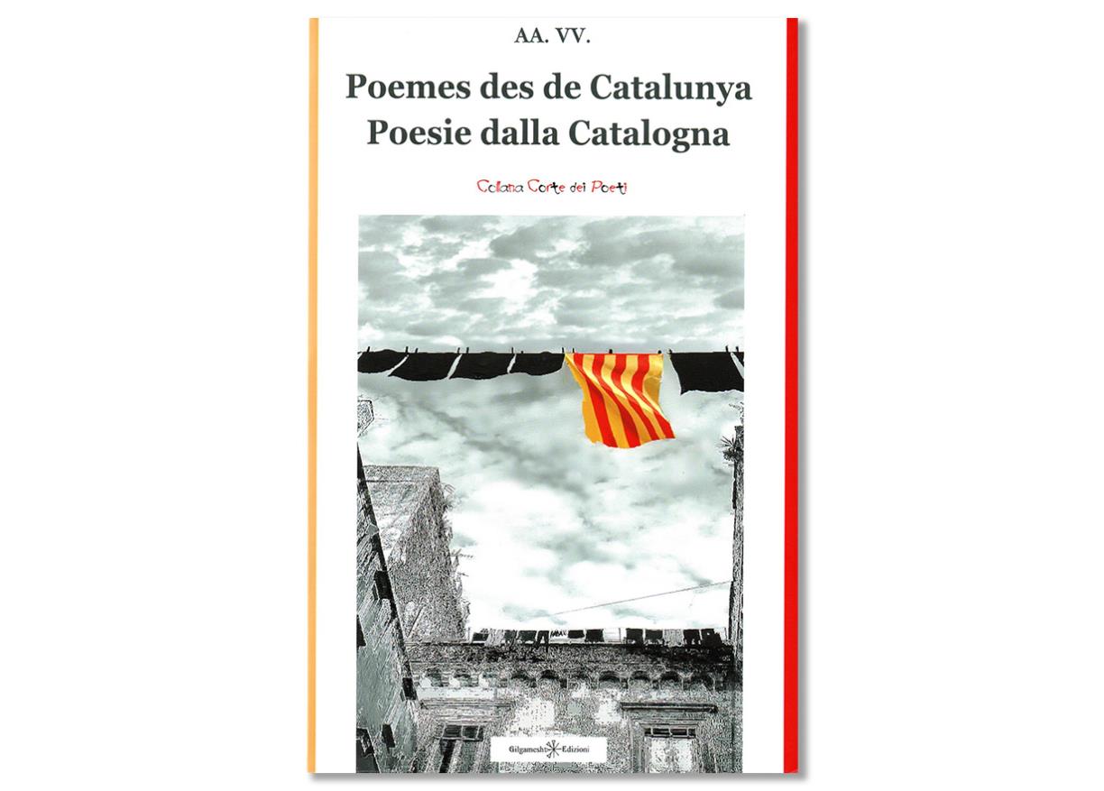 Coberta de 'Poemes des de Catalunya - Poesie dalla Catalogna AA.VV.'. Eix
