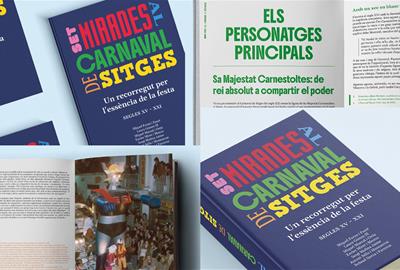 Coberta del llibre ''Set Mirades al Carnaval de Sitges'. Eix