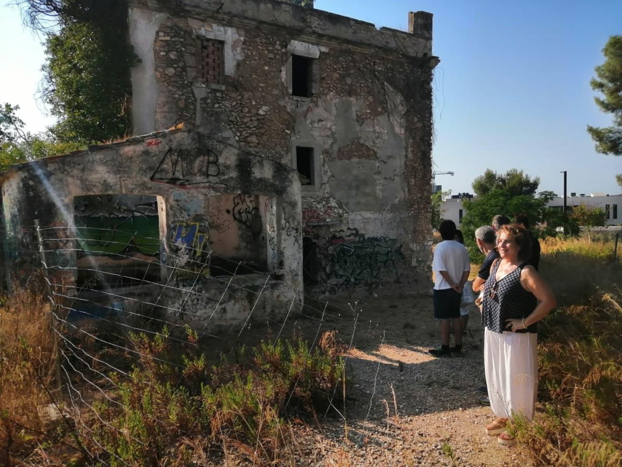Comencen els primers treballs per rehabilitar la Masia de Santa Bàrbara de Sitges. Ajuntament de Sitges