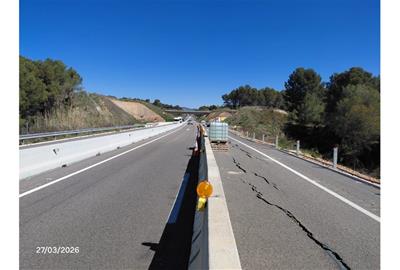 Comencen les obres de reparació i millora d’un tram de la C-15 a Cabrera d’Anoia. Generalitat de Catalunya